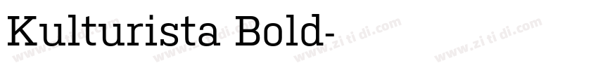 Kulturista Bold字体转换